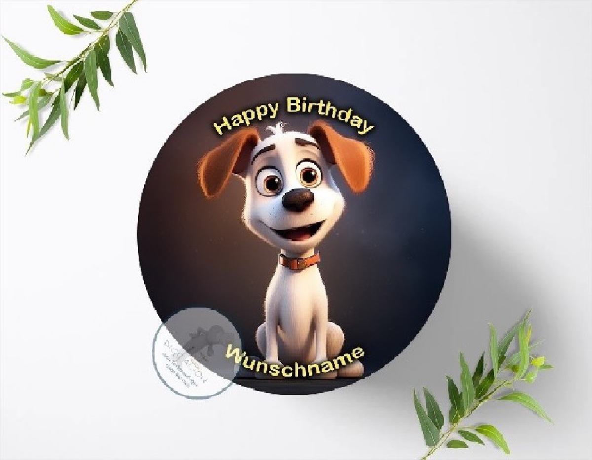 Funny Crazy Pictures Tortenaufleger mit Wunschname, Ø 20cm, 1606z